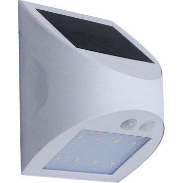 Aurinkokennolla toimiva LED-seinävalaisin anturilla LED/3W/3,7V 3000/4000K 1200 mAh IP54 valkoinen