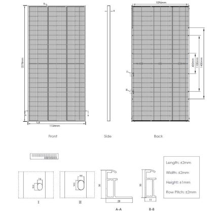 Aurinkosähköpaneeli JINKO 580Wp IP68 Half Cut kaksipuolinen - paletti 36 kpl