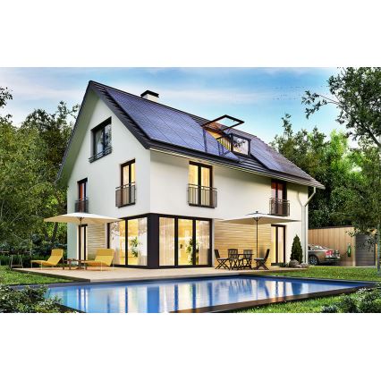 Aurinkosähköpaneeli LEAPTON 410Wp musta runko IP68 Half Cut - lava 36 kpl