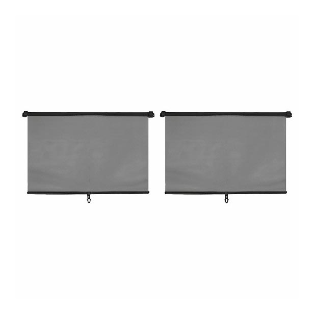 Aurinkoverho 45 cm 2 kpl harmaa