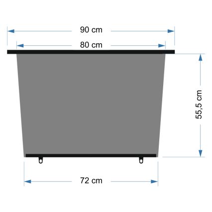 Aurinkoverho auton takaikkunaan 90 cm musta