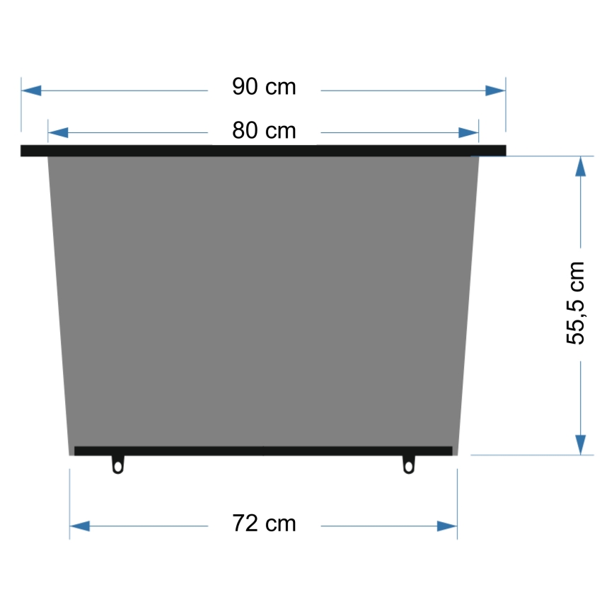 Aurinkoverho auton takaikkunaan 90 cm musta