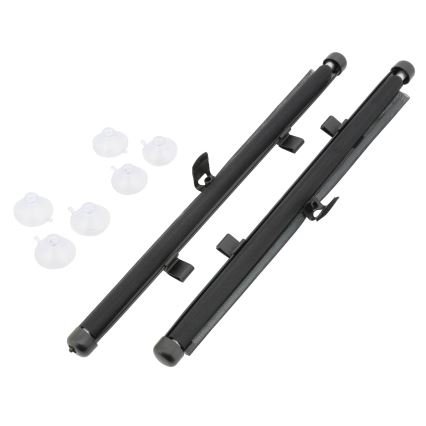 Aurinkoverho imukuppi lukituksella 42 cm 2 kpl harmaa