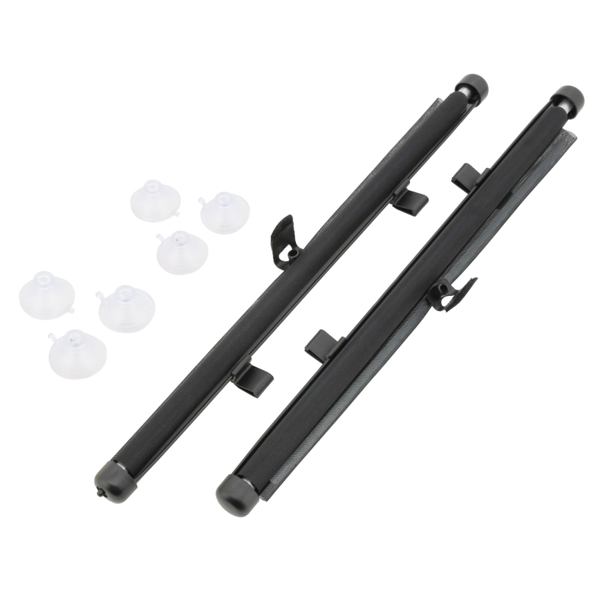 Aurinkoverho imukuppi lukituksella 42 cm 2 kpl harmaa