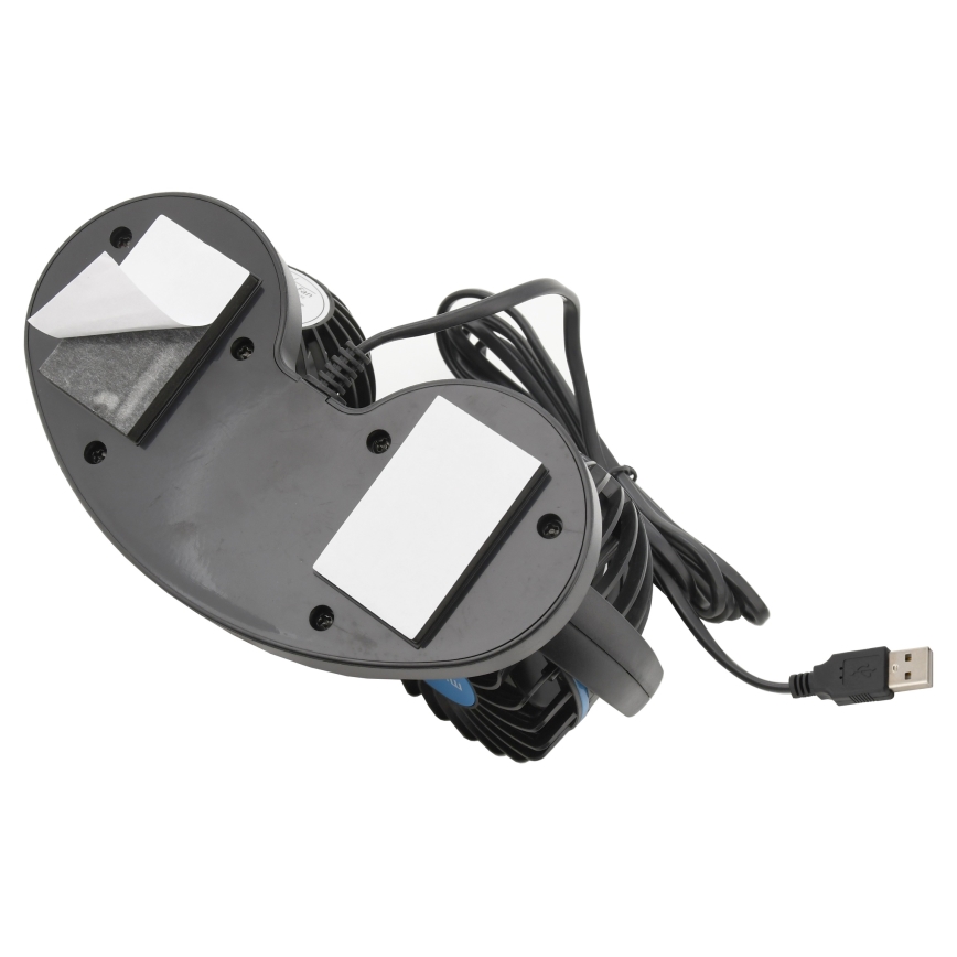 Auto kojelaudan tuuletin USB 3W/5V musta