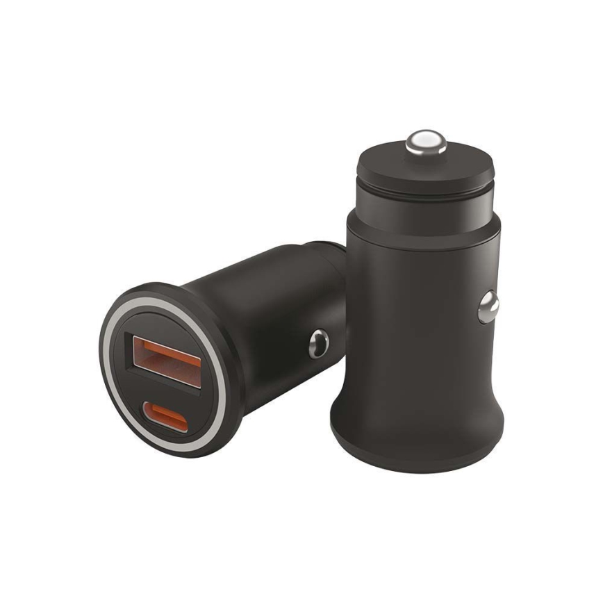 Autolaturi Power Delivery 20W 12-24V/3A USB/C musta