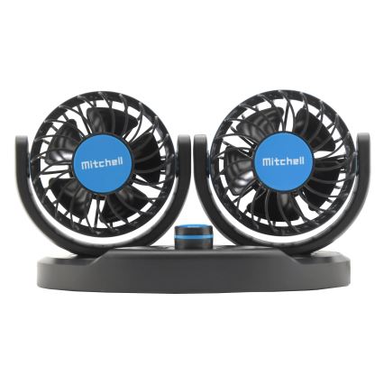 Auton kojelaudan tuuletin 4W/12V musta