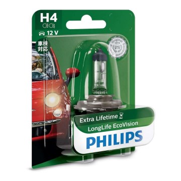 Auton polttimo Philips ECO VISION 12342LLECOB1 H4 P43t-38/55W/12V 3100K