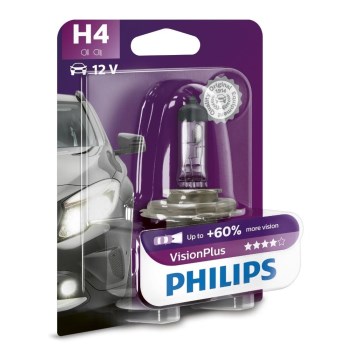 Autopolttimo Philips VISION PLUS 12342VPB1 H4 P43t-38/55W/12V