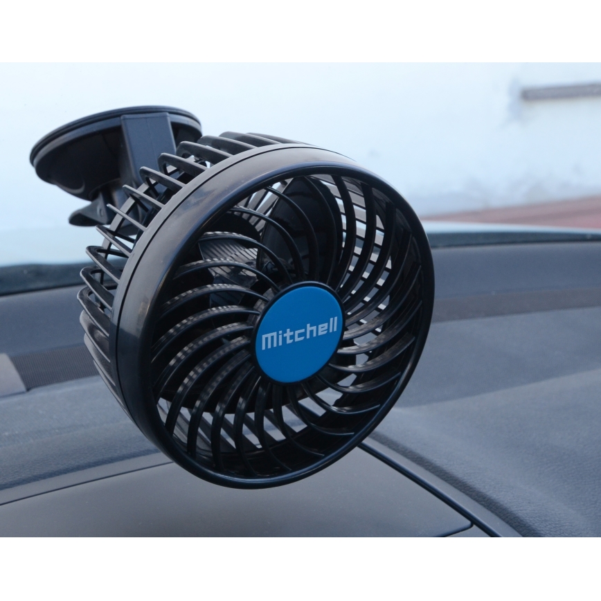 Autotuuletin imukupilla 4W/12V musta
