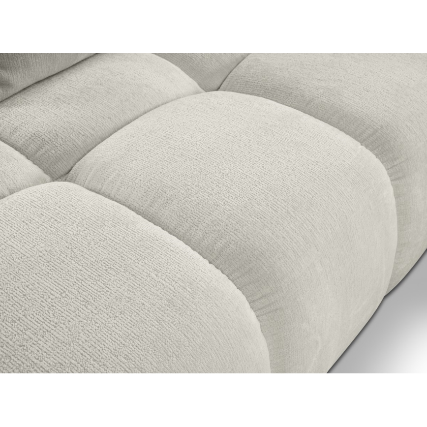 ALMADA L-muotoinen verhoiltu vuodesohva säilytystilalla, oikeanpuoleinen, beige
