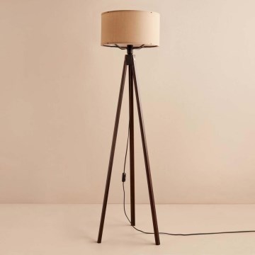 AYD 1xE27/40W/230V ruskea/beige lattialamppu