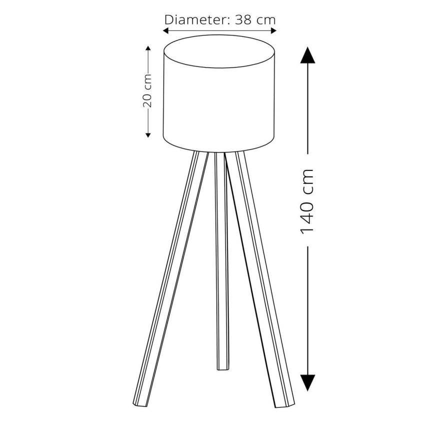 AYD 1xE27/40W/230V seisovalot punainen/beige