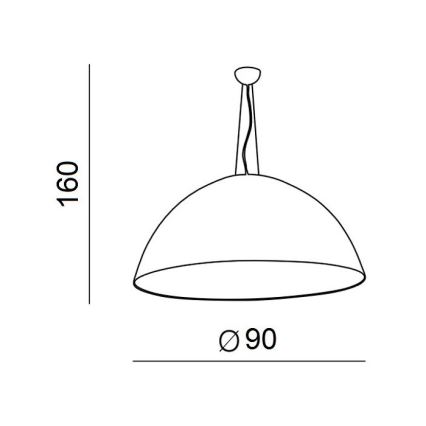 Azzardo AZ1402 - Kattokruunu narulla MAGMA 4xE27/60W/230V