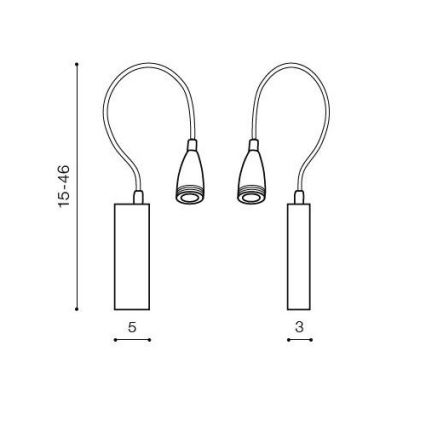 Azzardo AZ1548 - LED-seinävalaisin kylpyhuoneeseen VERONICA 1xLED/3W/230V IP44