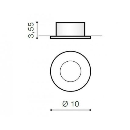 Azzardo AZ1714 - Upotettu ulkovalaisin OSCAR 1xGU10/50W/230V IP44