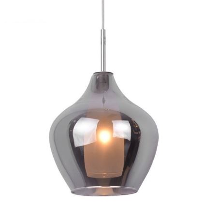 Azzardo AZ2148 - Kattokruunu narulla AMBER MILANO 1xG9/40W/230V