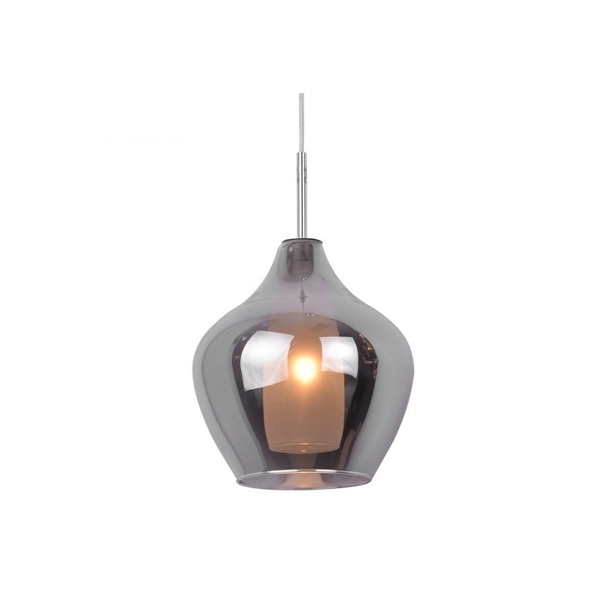 Azzardo AZ2148 - Kattokruunu narulla AMBER MILANO 1xG9/40W/230V