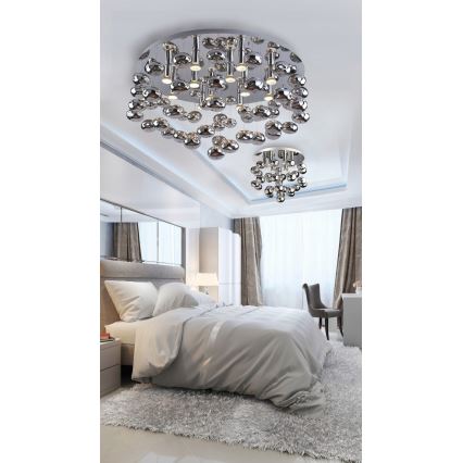 Azzardo AZ2541 - Kattovalo LUVIA 6xGU10/40W/230V