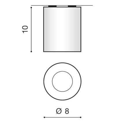 Azzardo AZ2558 - Ulkokattovalo ARO 1xGU10/50W/230V IP54