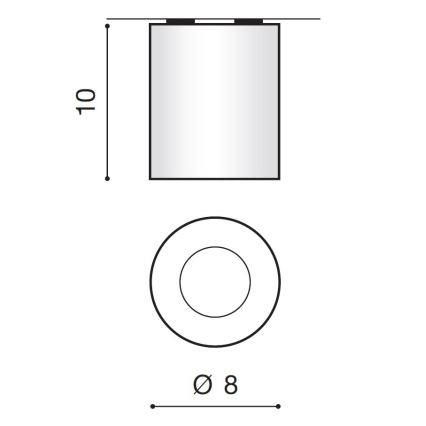 Azzardo AZ2559 - Ulkokattovalo ARO 1xGU10/50W/230V IP54