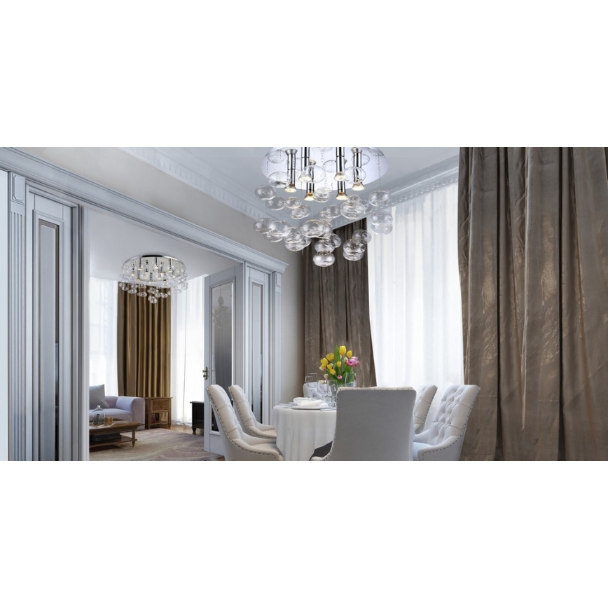 Azzardo AZ2572 - Kattovalo LUVIA 6xGU10/40W/230V