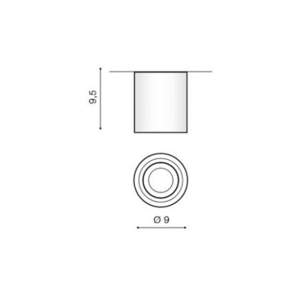 Azzardo AZ2690 - Kylpyhuoneen kattovalo BRANT 1xGU10/50W/230V IP44