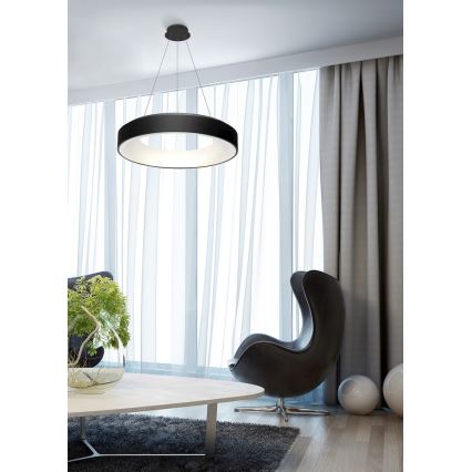 Azzardo AZ2728 - Himmennettävä LED-kattokruunu narussa SOVANA 1xLED/50W/230V+ kauko-ohjaus
