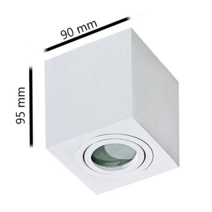 Azzardo AZ2822 - Kylpyhuoneen kattovalo BRANT 1xGU10/50W/230V IP44