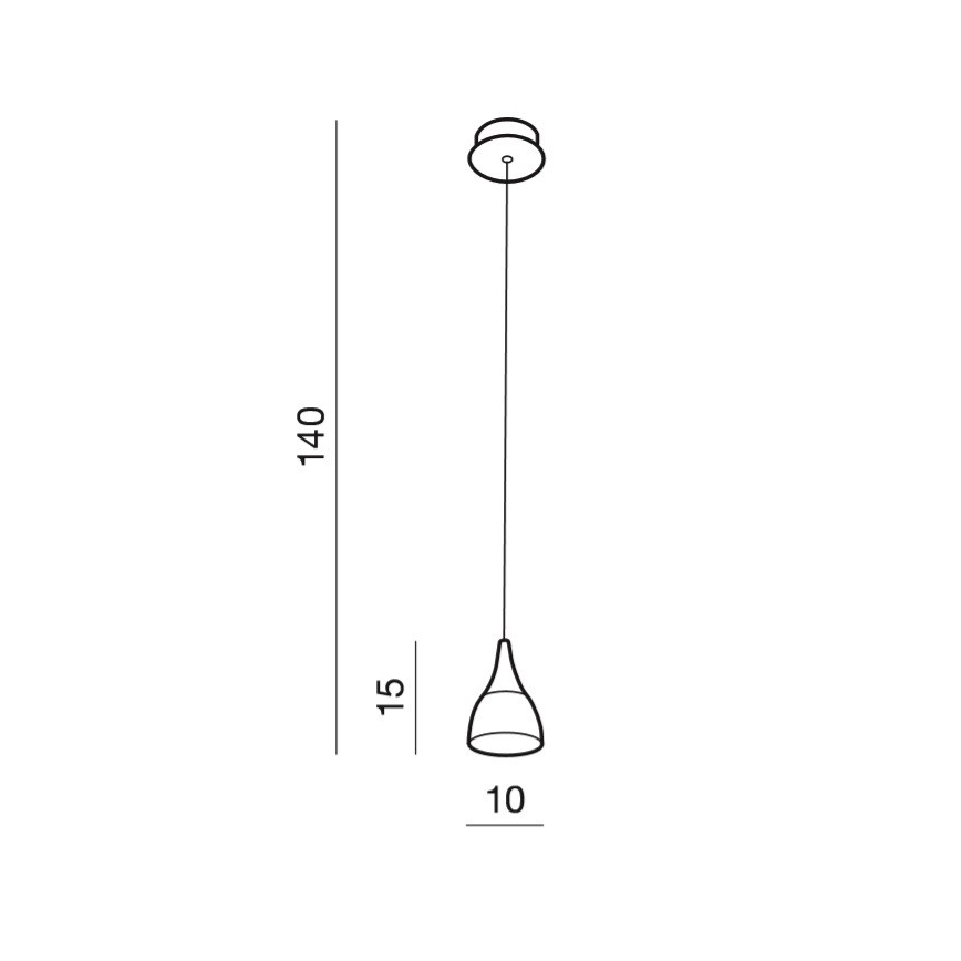 Azzardo AZ2847 - LED-kattokruunu narussa DALMATIA 1xLED/5W/230V