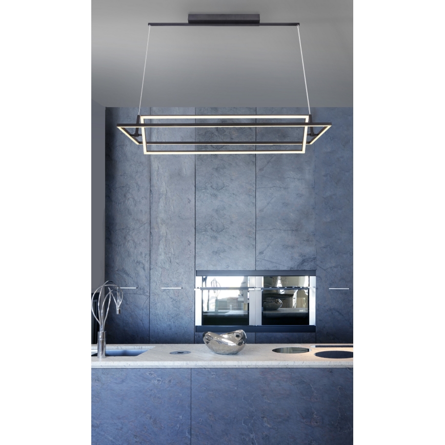 Azzardo AZ2849 - Himmennettävä LED-kattokruunu narussa VIENA 2xLED/70W/230V