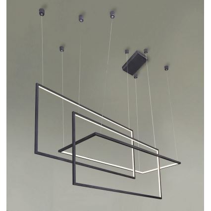 Azzardo AZ2914 - Himmennettävä LED-kattokruunu narussa METRIC LED/135W/230V