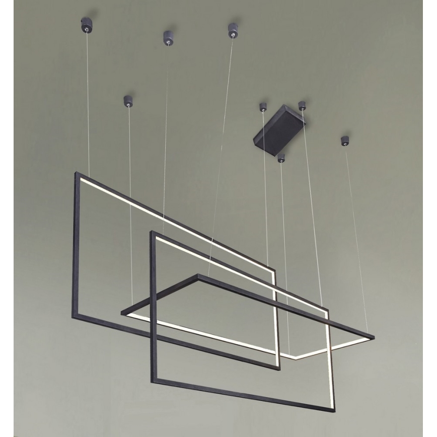 Azzardo AZ2914 - Himmennettävä LED-kattokruunu narussa METRIC LED/135W/230V