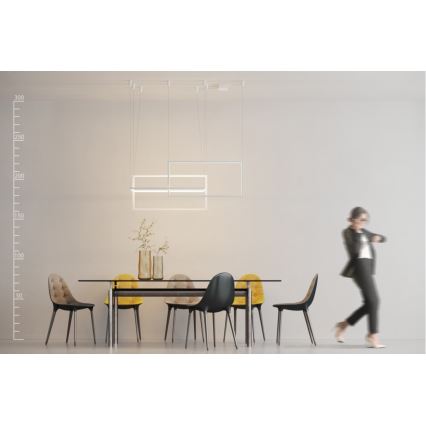 Azzardo AZ2915 - Himmennettävä LED-kattokruunu narussa METRIC 1xLED/135W/230V