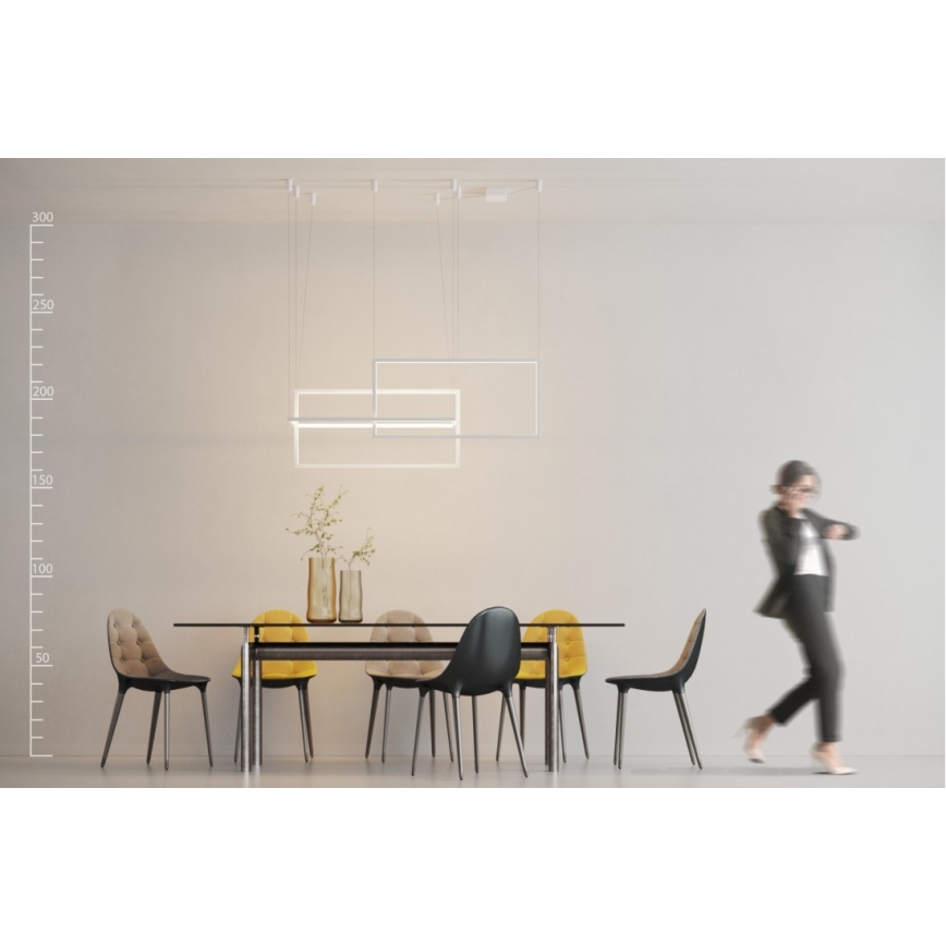 Azzardo AZ2915 - Himmennettävä LED-kattokruunu narussa METRIC 1xLED/135W/230V