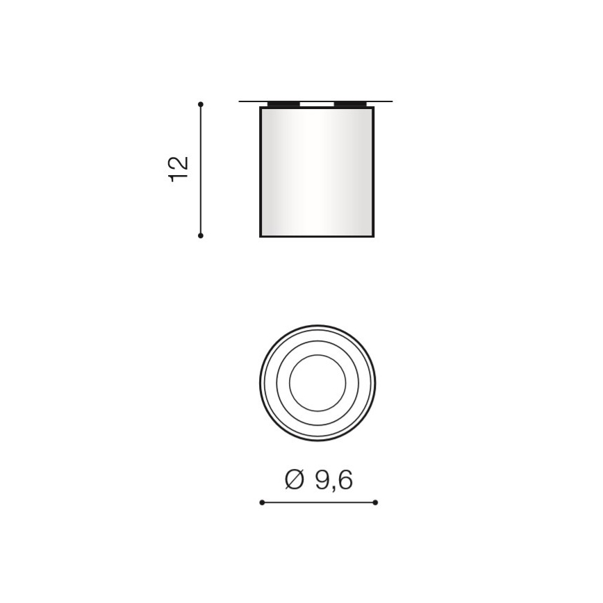 Azzardo AZ2955 - Kattovalo BROSS 1xGU10/50W/230V