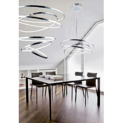 Azzardo AZ2989 - Himmennettävä LED-kattokruunu WHEEL 3xLED/80W/230V