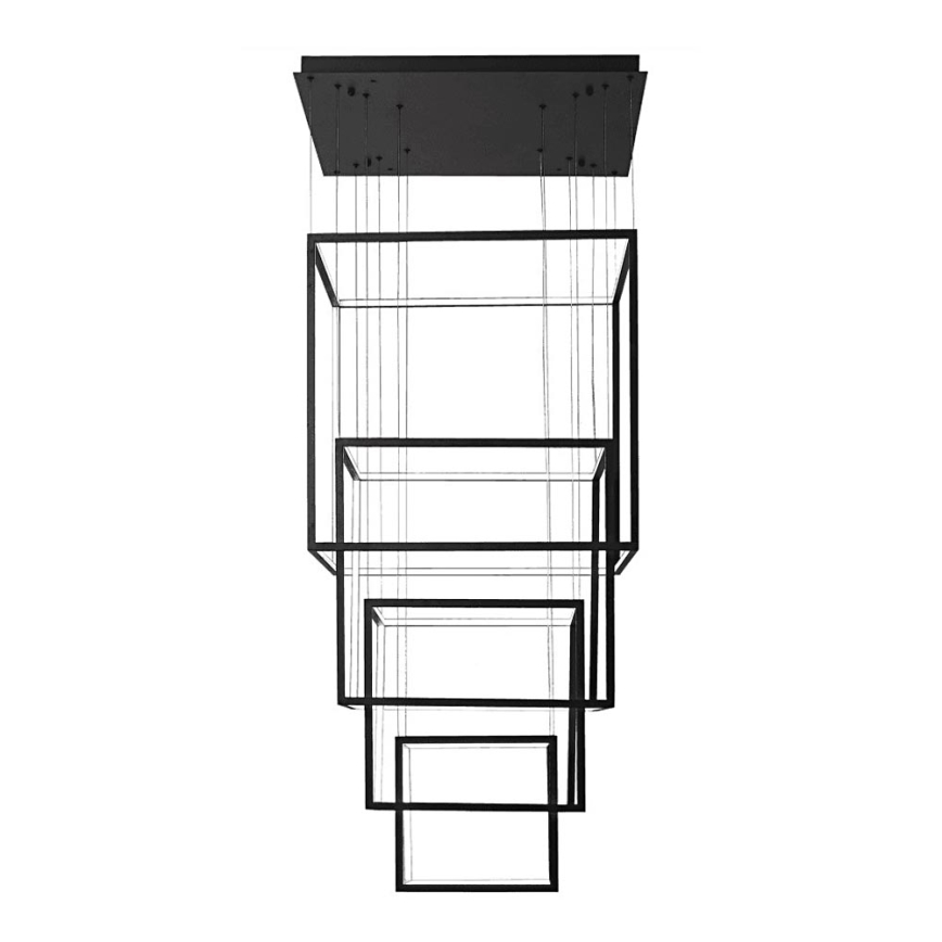 Azzardo AZ3139 - Himmennettävä LED-kattokruunu narussa OPERA LED/329W/230V musta