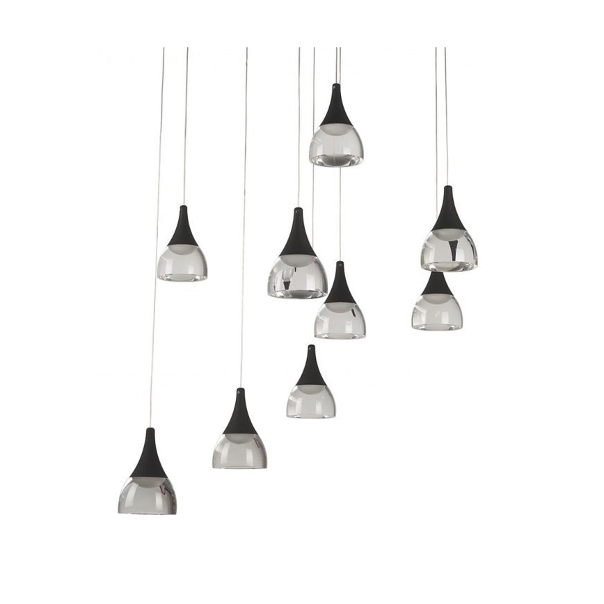 Azzardo AZ3143 - Himmennettävä LED-kattokruunu narussa DALMATIA 9xLED/5W/230V