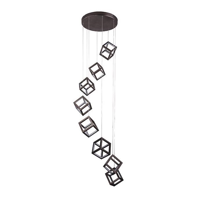Azzardo AZ3151 - Himmennettävä LED-kattokruunu johdossa STRANGE 8xLED/150W/230V