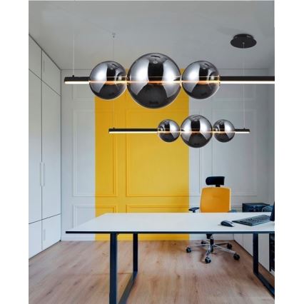Azzardo AZ3352 - Himmennettävä LED-kattokruunu narussa SANDRA LED/48W/230V