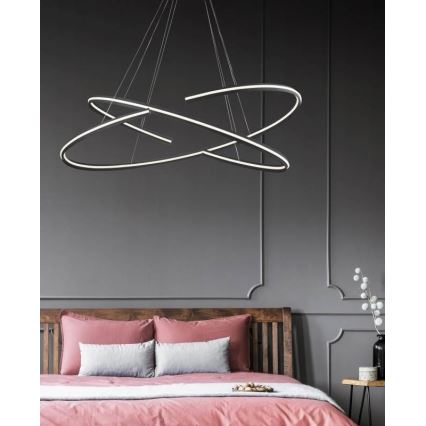 Azzardo AZ3356 - Himmennettävä LED-kattokruunu narussa ALESSIA LED/100W/230V