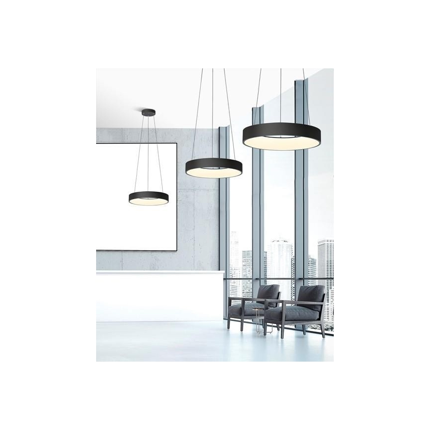 Azzardo AZ3449 - Himmennettävä LED-kattokruunu narussa SOVANA LED/80W/230V + kauko-ohjaus