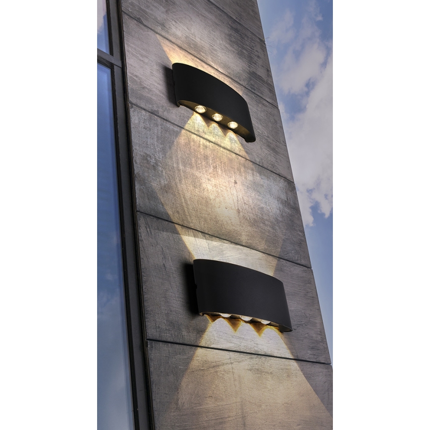 Azzardo AZ3484 - LED-ulkoseinävalaisin GINNA 6xLED/1W/230V IP54