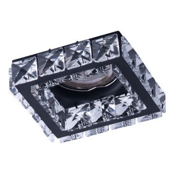 Azzardo AZ4411 - Upotettu valo ESTER 1xGU10/50W/230V neliö musta