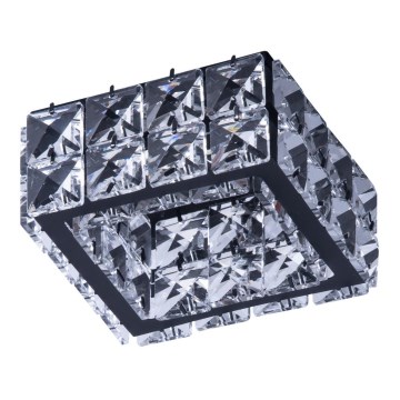 Azzardo AZ4414 - Upotettu valo ESTER 1xGU10/50W/230V neliö musta