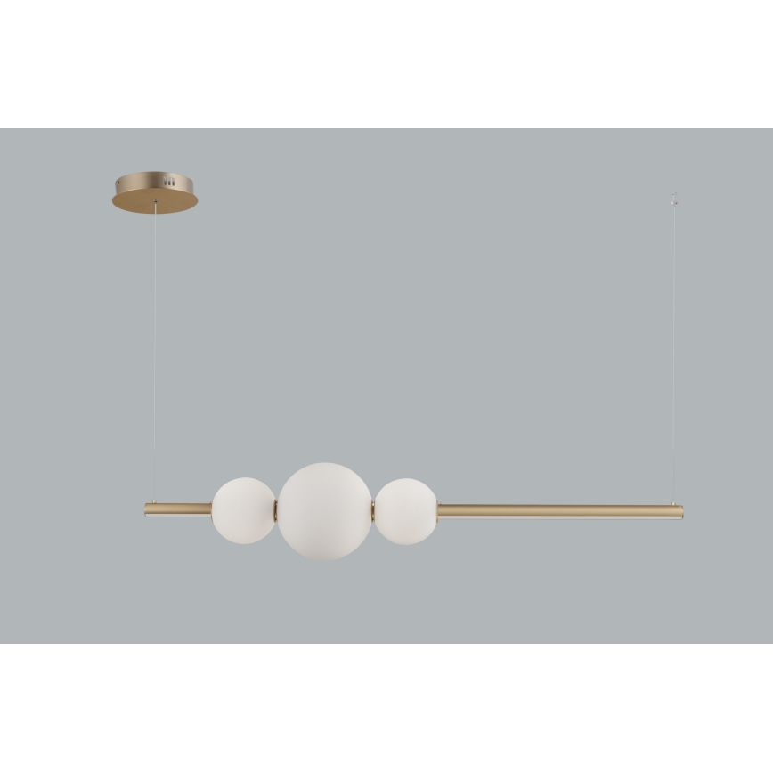 Azzardo AZ4427 - LED Himmennettävä kattokruunu johdossa SANDRA LED/48W/230V kulta