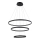 Azzardo AZ4428 - LED-kattokruunu narussa BRIGHTON LED/55W/230V musta