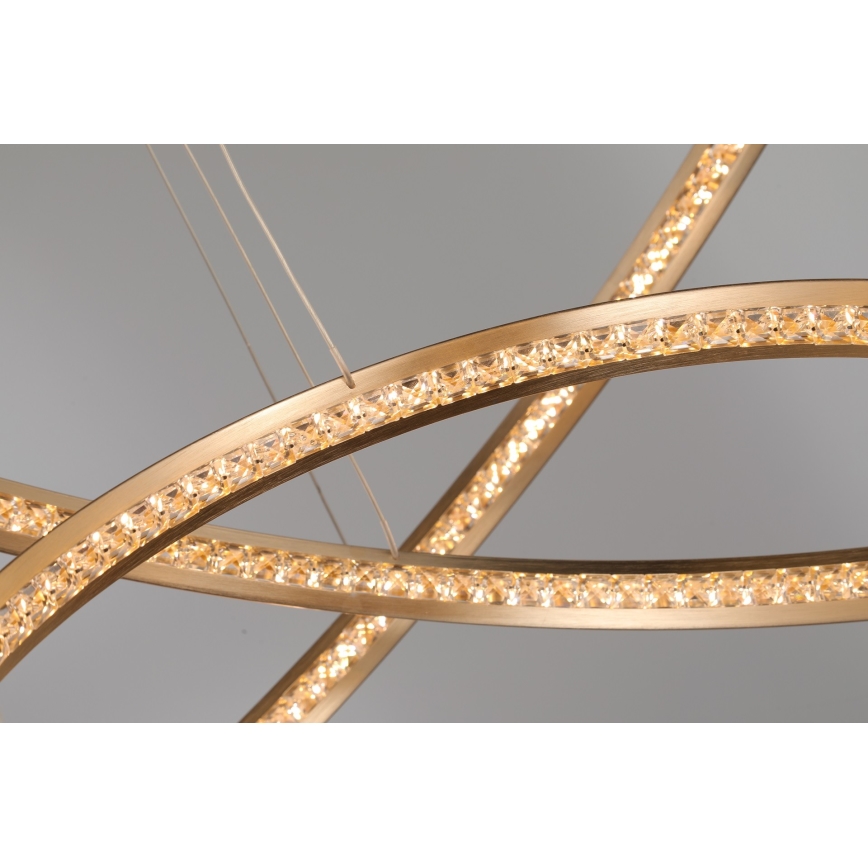Azzardo AZ4429 - LED-kattokruunu johdossa BRIGHTON LED/55W/230V kulta