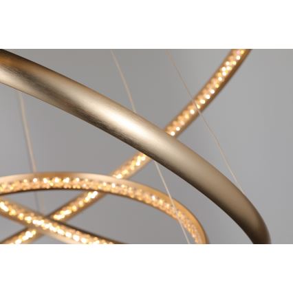 Azzardo AZ4429 - LED-kattokruunu johdossa BRIGHTON LED/55W/230V kulta